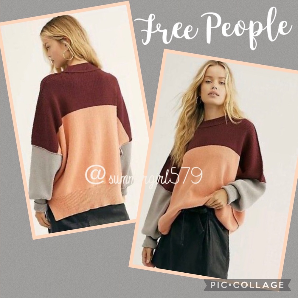 Free People Easy Street Tunic Colorblock